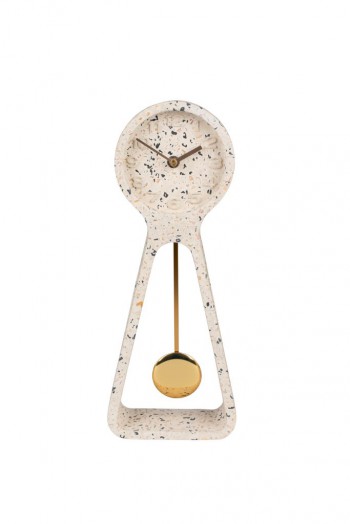 Decoratie Pendulum Time Terrazzo clock Zuiver