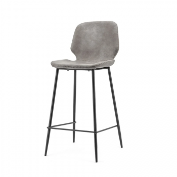 barstoelen Bar chair Seashell high - grey BY-BOO