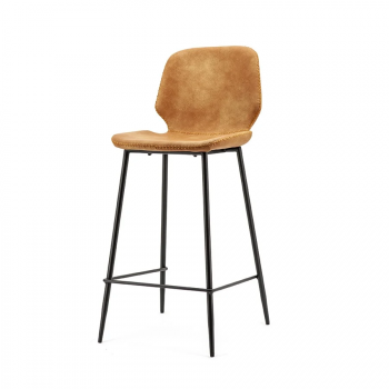  Bar chair Seashell high - cognac meubelen