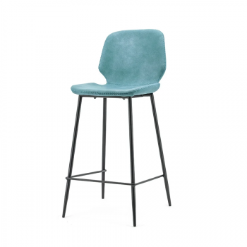barstoelen Bar chair Seashell high - blue BY-BOO