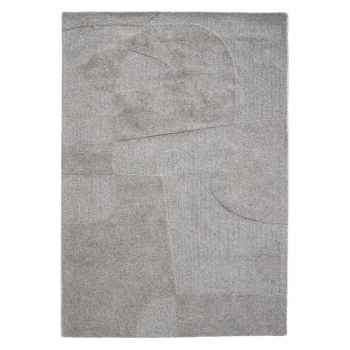 tapijten Carpet Yuka 190x290 cm - grey BY-BOO