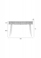 kast Barbier Black console table Zuiver