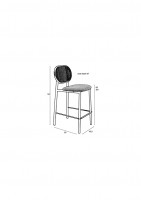 stoel Spike counter stool Zuiver