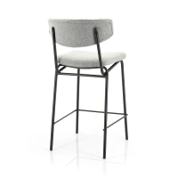 barstoelen Bar chair Crockett - grey BY-BOO